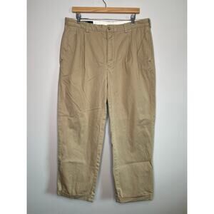 1990s Polo Ralph Lauren Old Money Khaki Chino Cotton Hammond Rolled Pant 36x27